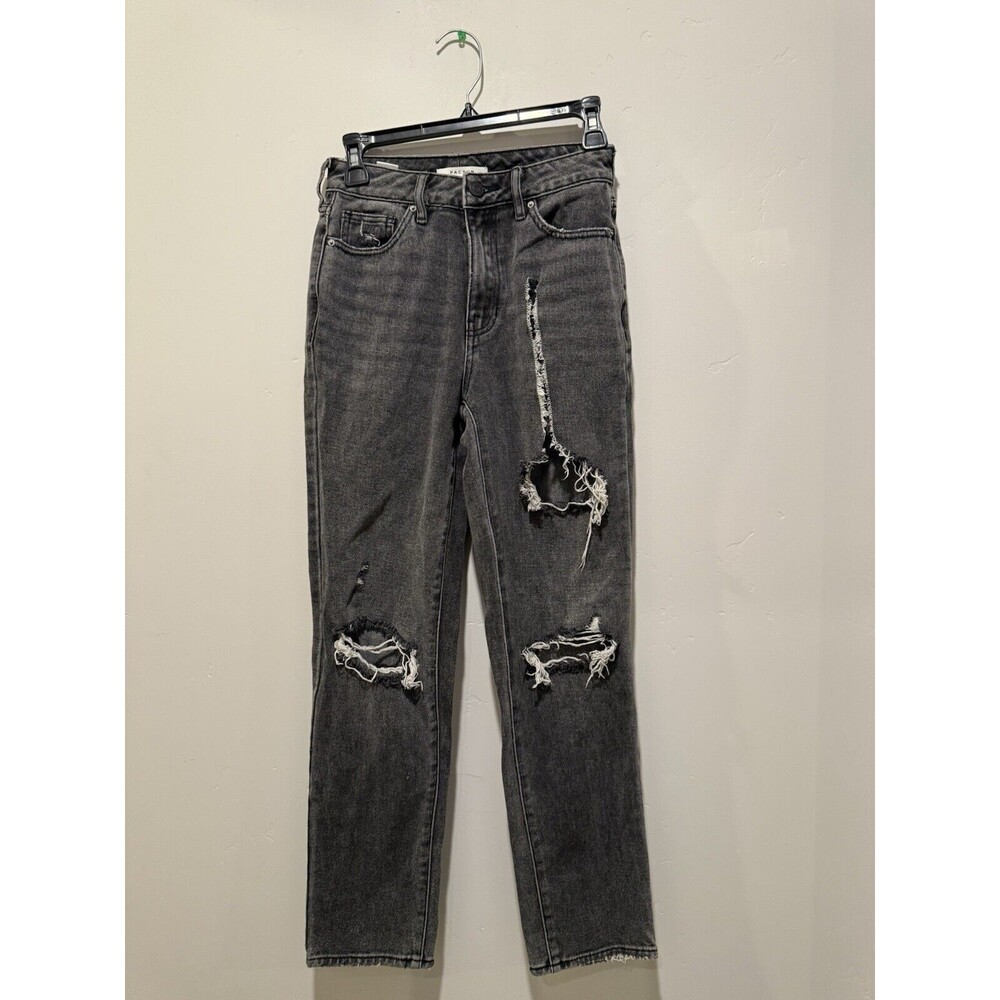 Pacsun Mom Jeans Womens Size 24 Grey  Light Wash